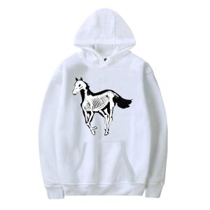 Deftones Horse Skull Hoodie White