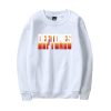 White and Orange Colligate Logo Sweatshirt