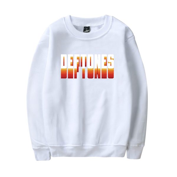 White and Orange Colligate Logo Sweatshirt