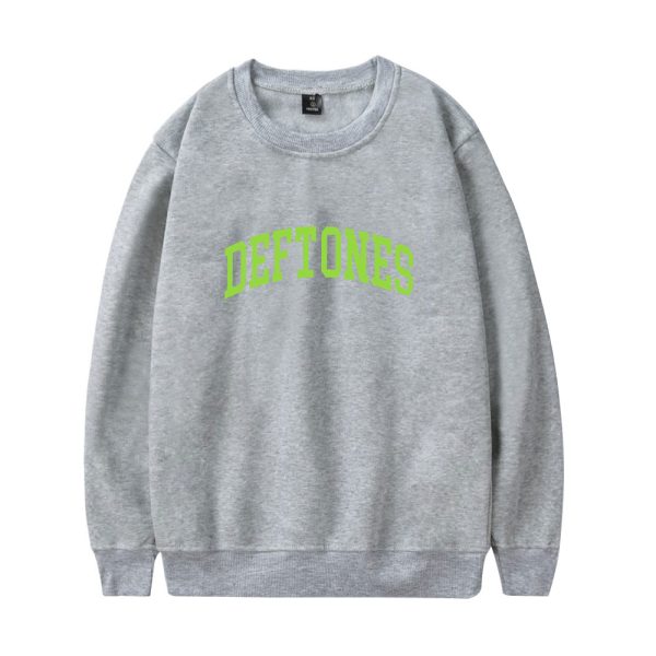 Grey and Green Colligate Logo Sweatshirt