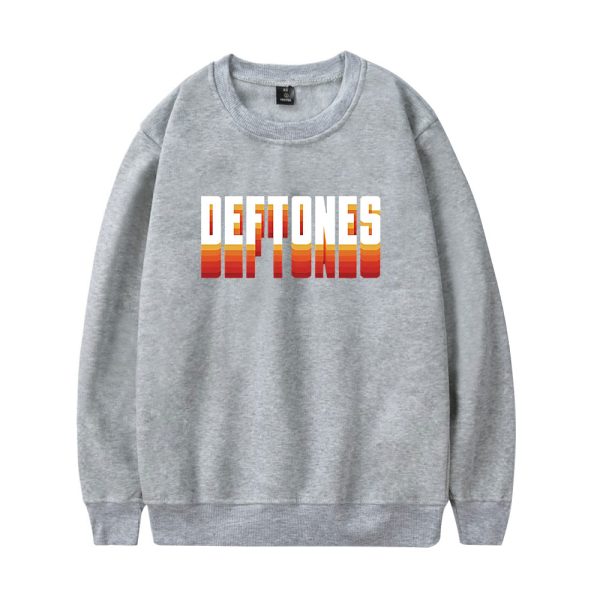 Grey and Orange Colligate Logo Sweatshirt