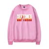 Pink and Orange Colligate Logo Sweatshirt