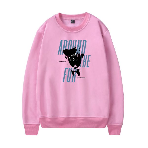 Deftones Around the Fur Layered Sweatshirt Pink