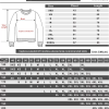 Deftones Sweatshirt size chart