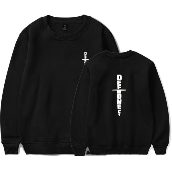 Deftones Grey Dagger Sweatshirt Black