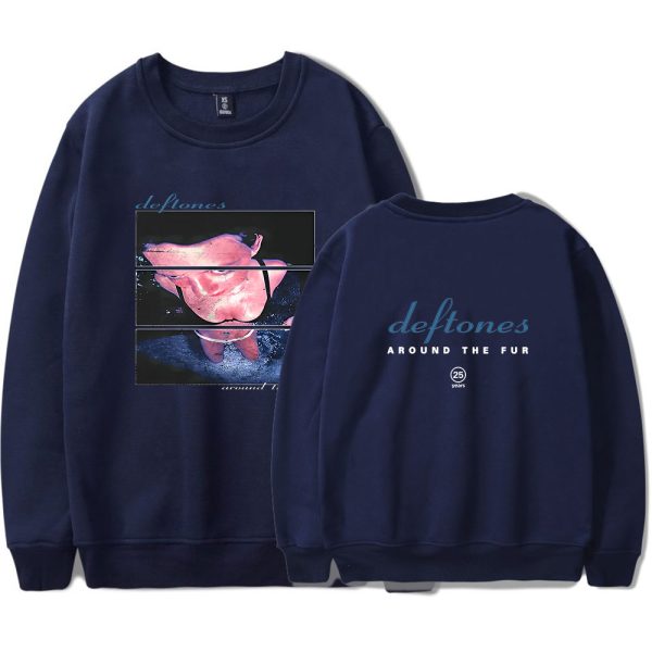 Deftones Around the Fur 25th Anniversary Sweatshirt Navy