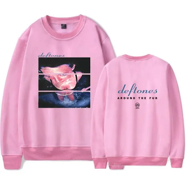Deftones Around the Fur 25th Anniversary Sweatshirt Pink