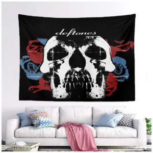The Deftones Skull Wall Hanging Banner