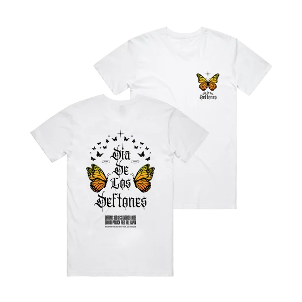 Monarch Line Up White T-Shirt