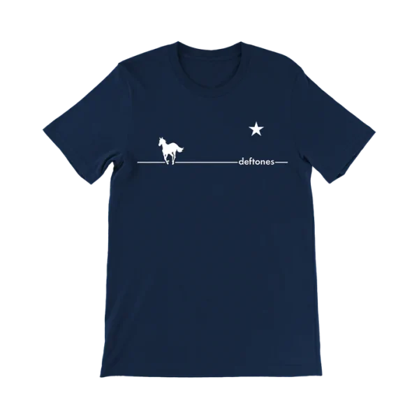 White Pony Navy Flag T-Shirt