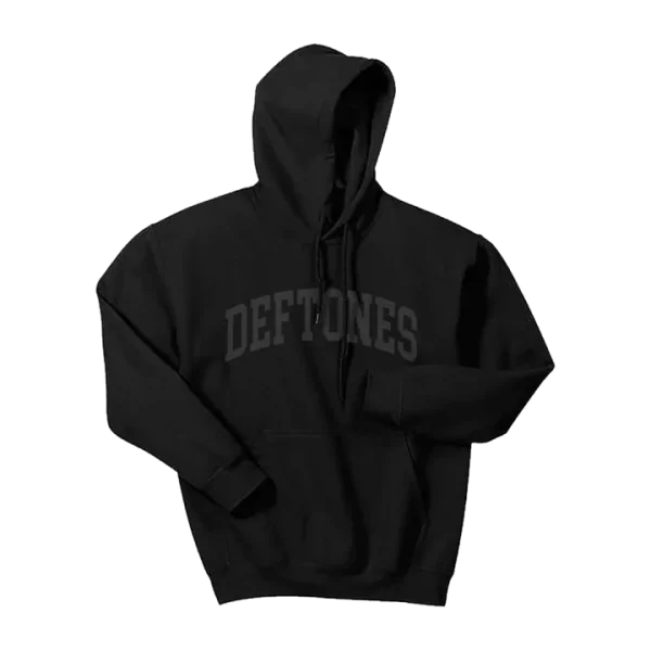 Black & Dark Grey Colligate Logo Hoodie